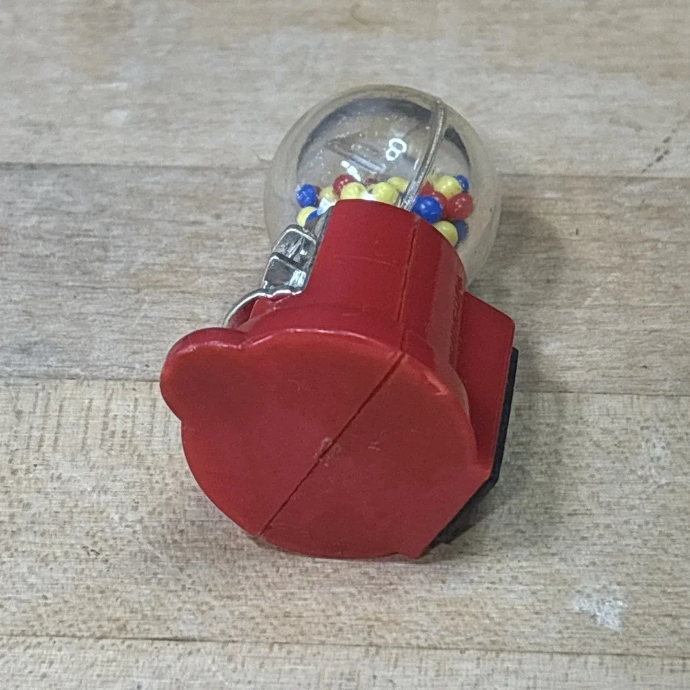 Vintage Mini Gumball Machine Magnet Kitschy Retro Kitchen Collectible